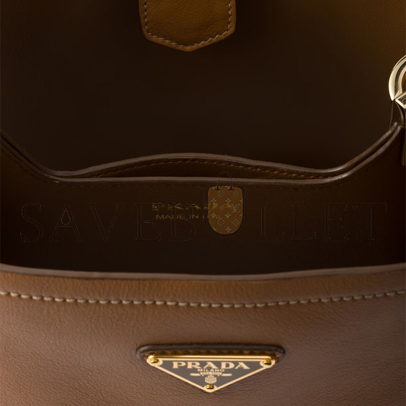 PRADA MEDIUM LEATHER BAG 1BE080 (22.5*21.5*13cm)